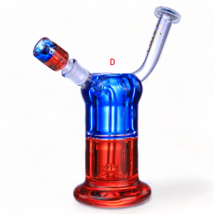 Clover Glass - 8.5" Dual-Tone Glycerin Water Pipe [WPE-684]